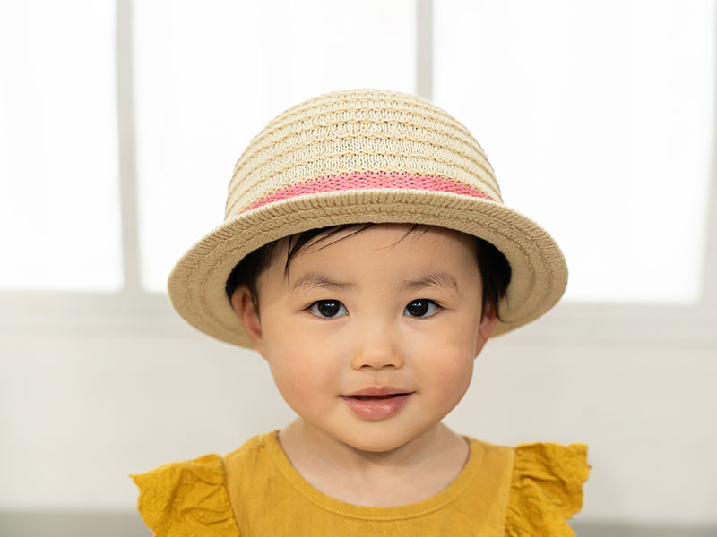 YOKOI BERET HARU（ハル）麦わら風帽子・子供用