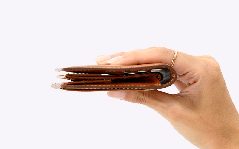 MILAGRO・イタリアンエイジングレザー・薄型コンパクト財布