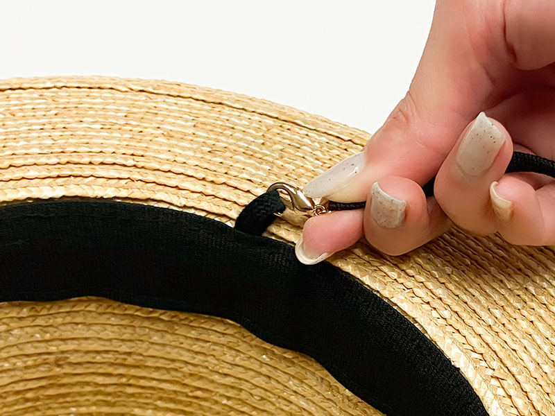 フック付き・帽子ストラップ