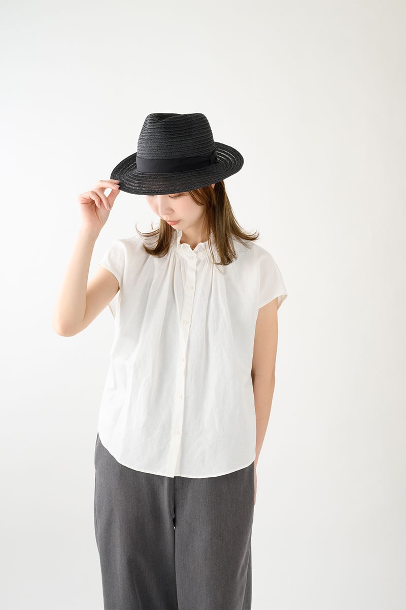 岡本帽子 マニラ麻・中折れ帽子