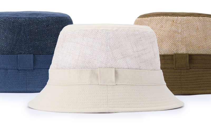 尾州からみ織り・風が通るハット