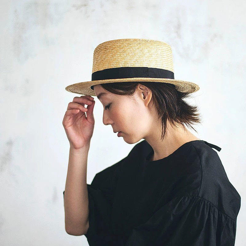 田中帽子店 Marin/f（マラン・フェム）麦わらカンカン帽