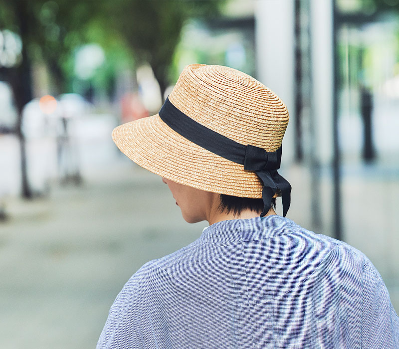 田中帽子店 Alice（アリス）麦わら ポークパイ型 女優帽