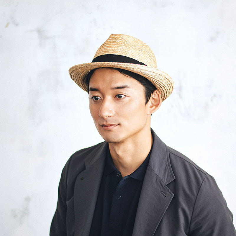 田中帽子店 Dino（ディーノ）麦わら 中折れハット