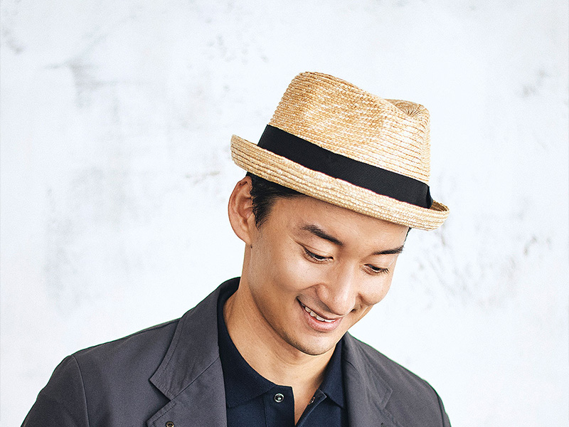 田中帽子店 Marek(マレク)麦わら 短つば中折れハット