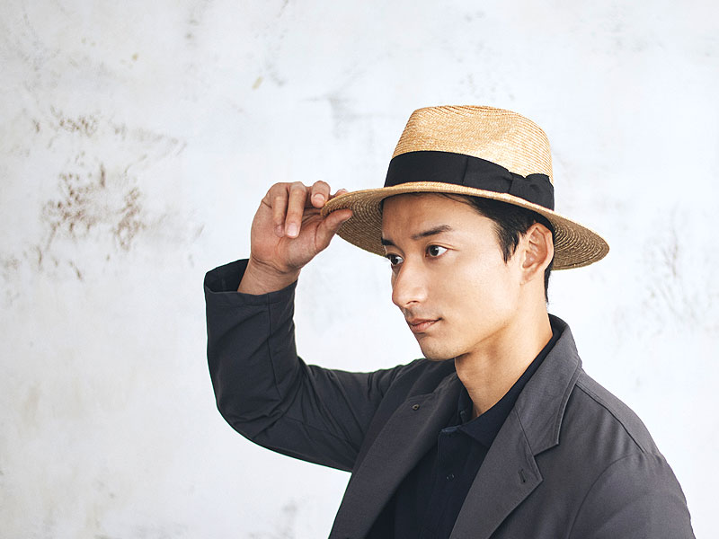 田中帽子店 Ralf（ラルフ）麦わら つば広中折れハット