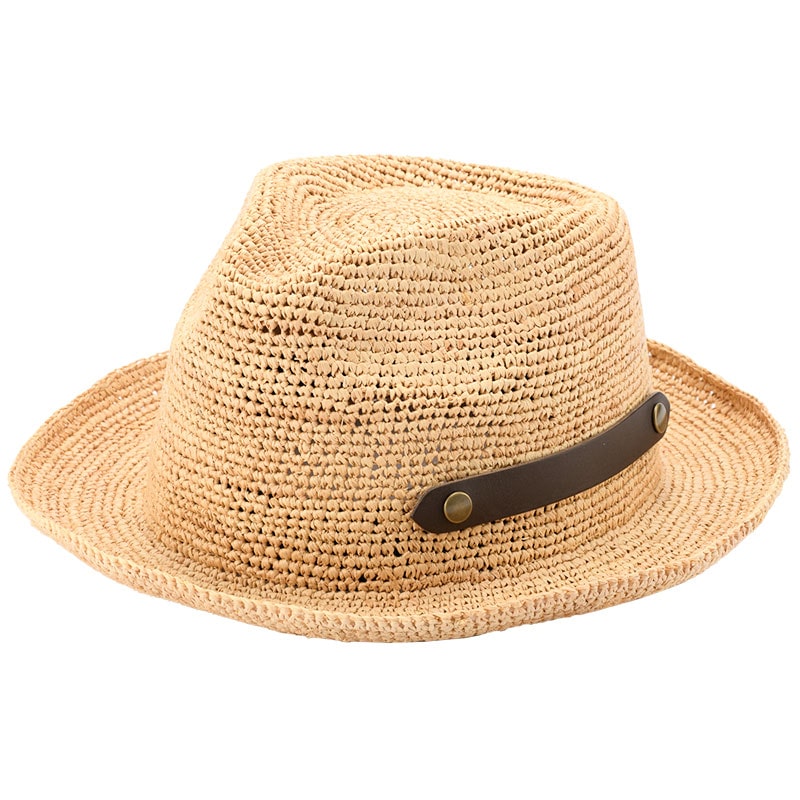 田中帽子店 Paulo2（ポーロ2）ラフィア 中折れ帽子