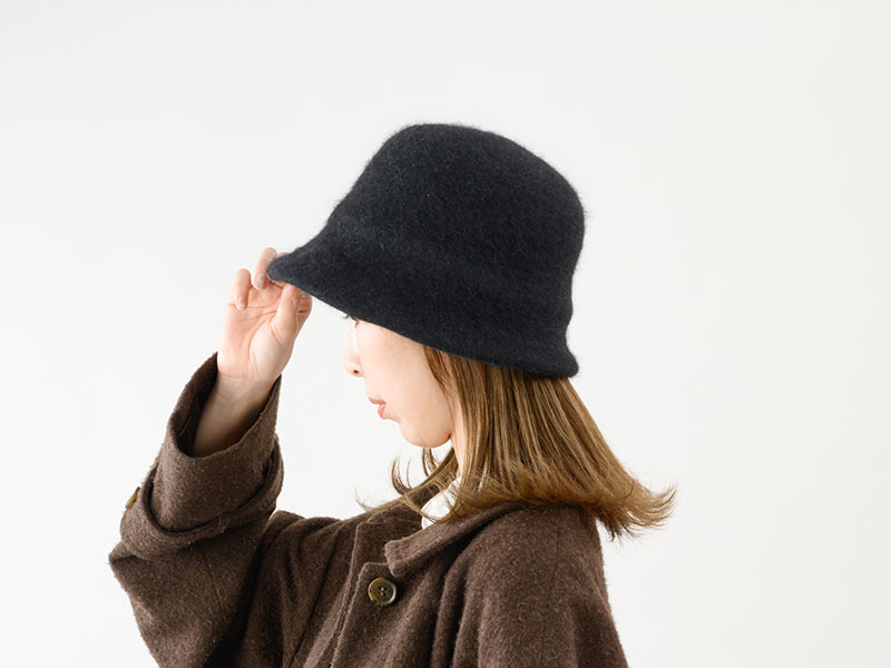 YOKOI BERET Berta（ベルタ） アンゴラ混 起毛クロッシェ 