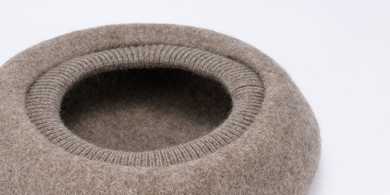 YOKOI BERET Celia（セリア） アンゴラ混 起毛リブベレー 