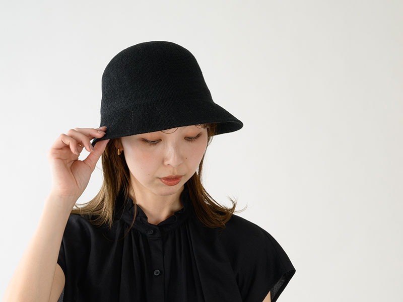 YOKOI BERET RINKA(リンカ) 麻混 ショートクロッシェ