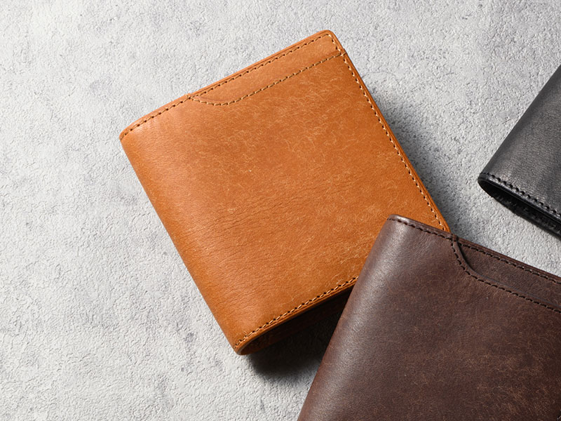 MILAGRO・イタリアンエイジングレザー・薄型コンパクト財布