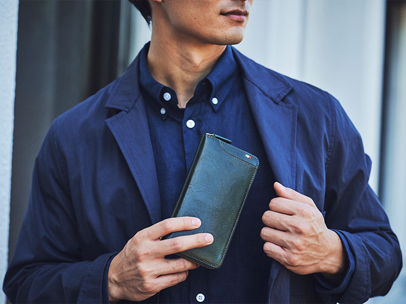 MILAGRO・イタリアンレザー スマート ギャルソンウォレット