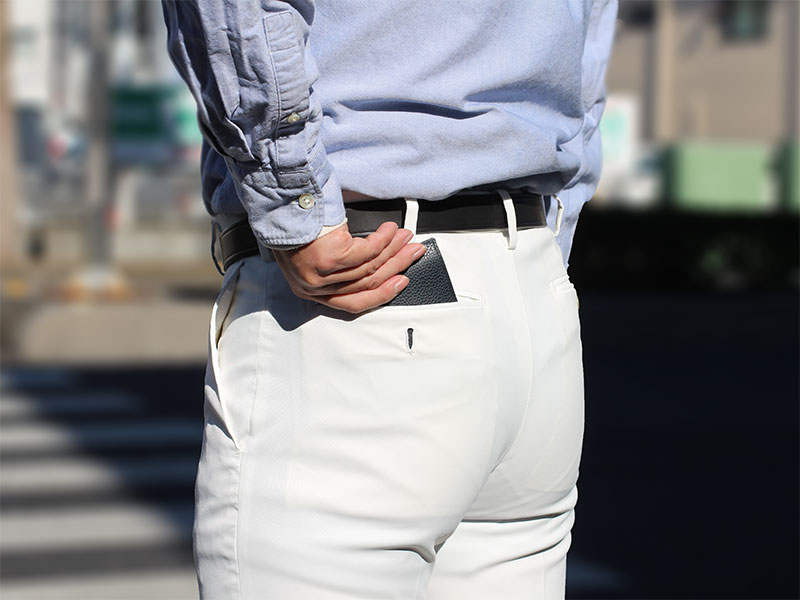 MILAGRO 姫路産シュリンクレザー スマートウォレット 小銭入つき