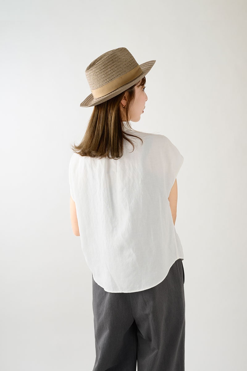 岡本帽子 マニラ麻・中折れ帽子