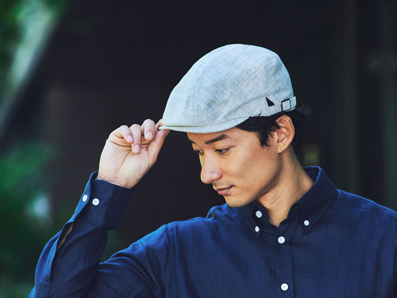 ORIHARA STYLE 近江の麻・麻メッシュハンチング