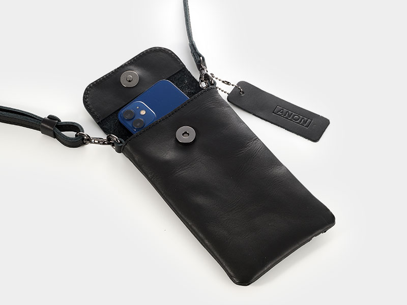 ANON ナチュラルレザー・スマホショルダー