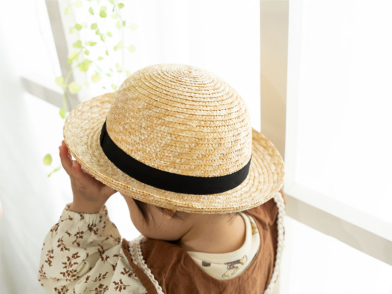 田中帽子店 Louna（ルナ）麦わら セーラー帽子