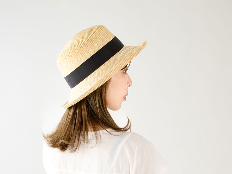 田中帽子店 Lilly（リリー）麦わら エッジアップハット