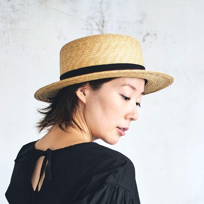 田中帽子店 Marin/f（マラン・フェム）麦わらカンカン帽