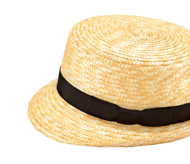 田中帽子店 Colette（コレット）麦わら カンカン型 中折れハット