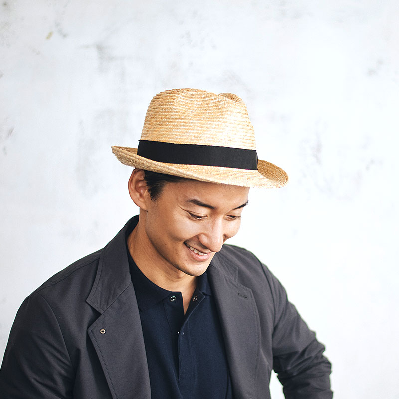 田中帽子店 Dino（ディーノ）麦わら 中折れハット