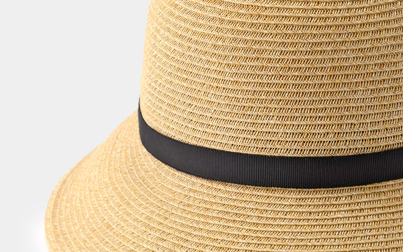 田中帽子店 Sari（サリー）麻調ペーパーブレード・ショートツバ クロッシェ