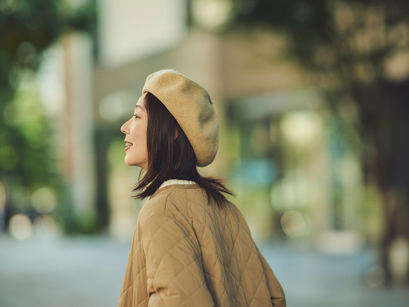 YOKOI BERET ALIN（アリン） つまみベレー帽 