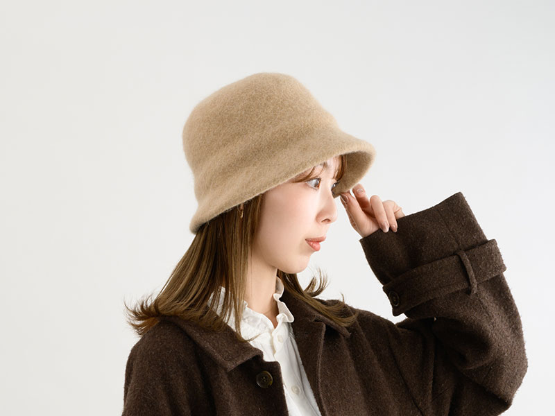YOKOI BERET Berta（ベルタ） アンゴラ混 起毛クロッシェ 