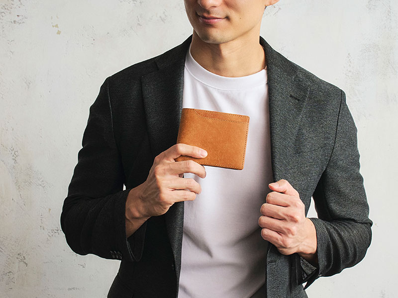 MILAGRO・イタリアンエイジングレザー・2つ折り財布
