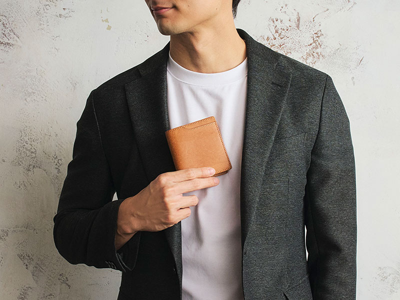 MILAGRO・イタリアンエイジングレザー・薄型コンパクト財布