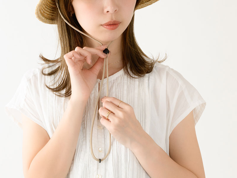 フック付き・帽子ストラップ