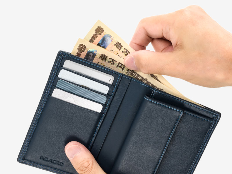 MILAGRO キップレザー・二つ折り財布