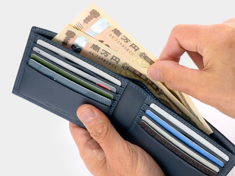 MILAGRO キップレザー・二つ折り札入れ