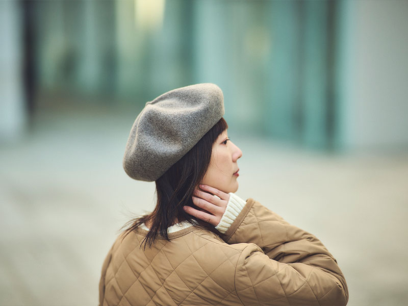 YOKOI BERET ALIN（アリン） つまみベレー帽 