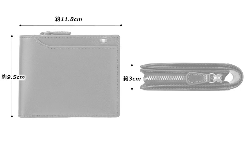MILAGRO・イタリアンレザー23ポケット 2つ折り財布
