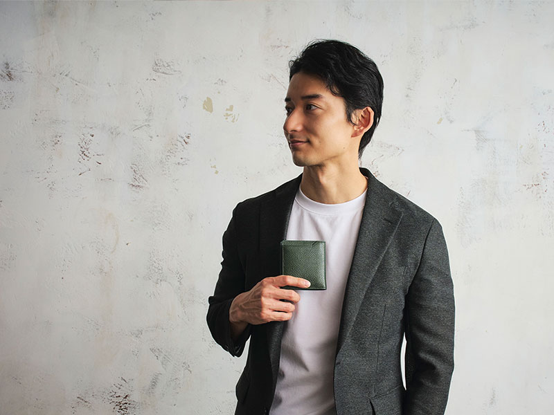 MILAGRO piatto イタリアンシュリンクレザー・薄型コンパクト財布