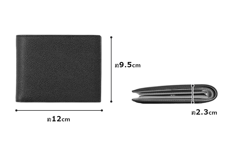 MILAGRO 英国C. F. Stead社製レザー・二つ折り財布 小銭入れ付き