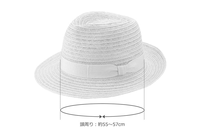 岡本帽子 マニラ麻・中折れ帽子