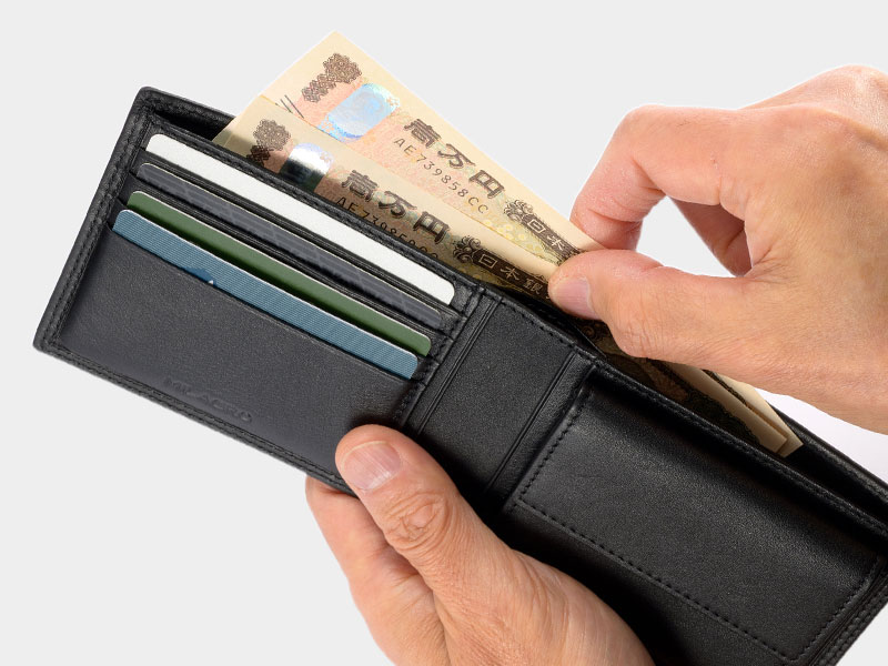 MILAGRO キップレザー・二つ折り財布