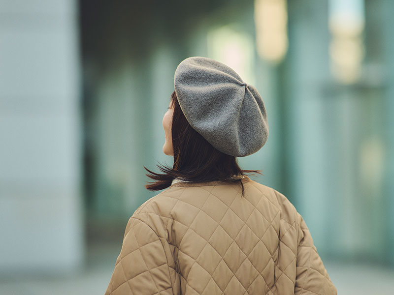 YOKOI BERET ALIN（アリン） つまみベレー帽 