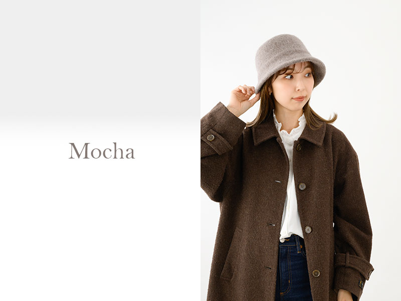 YOKOI BERET Berta（ベルタ） アンゴラ混 起毛クロッシェ 