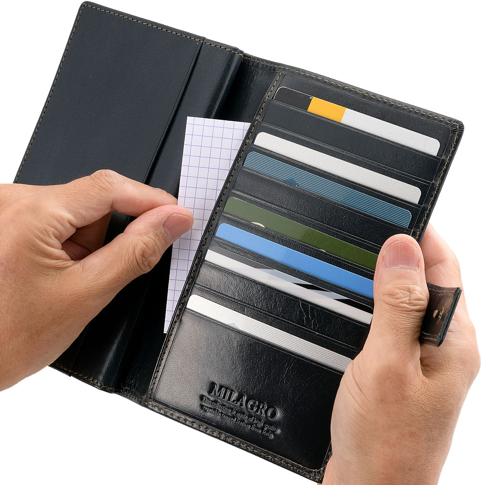 MILAGRO・イタリアンレザー・カード30枚長財布