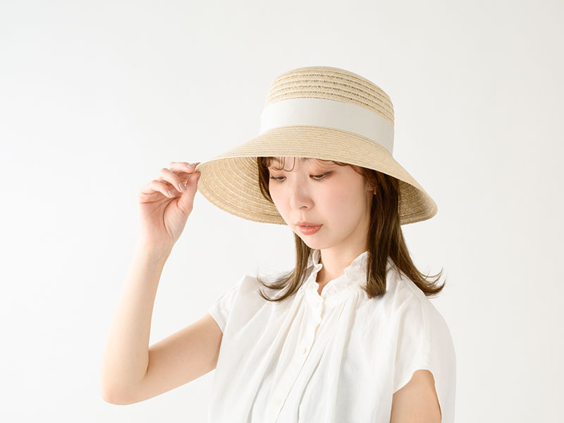 岡本帽子 マニラ麻・キャペリン