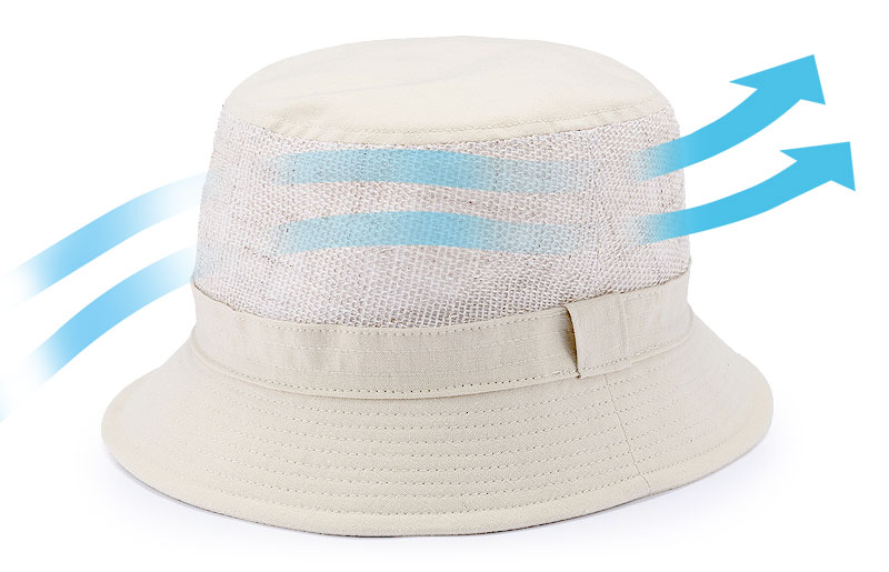 尾州からみ織り・風が通るハット