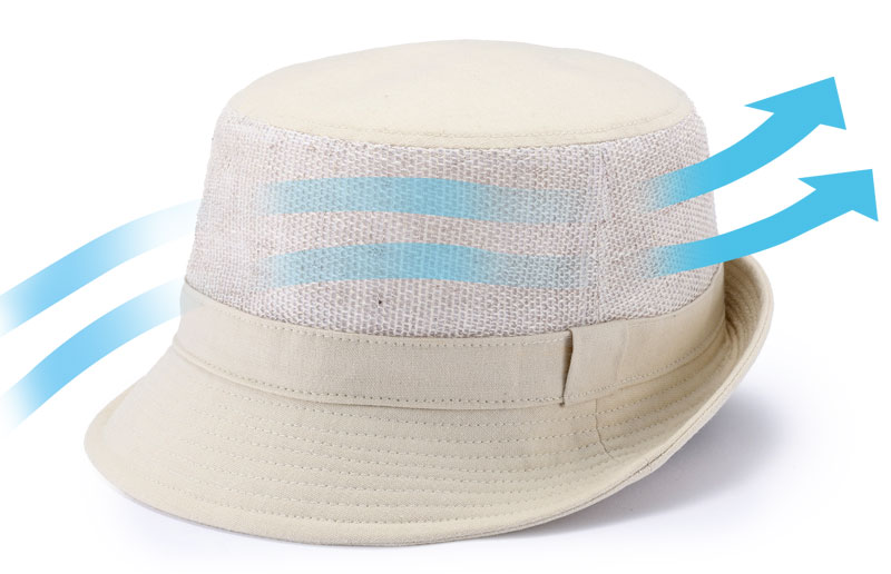 ORIHARA STYLE 尾州からみ織り・風が通るアルペンハット