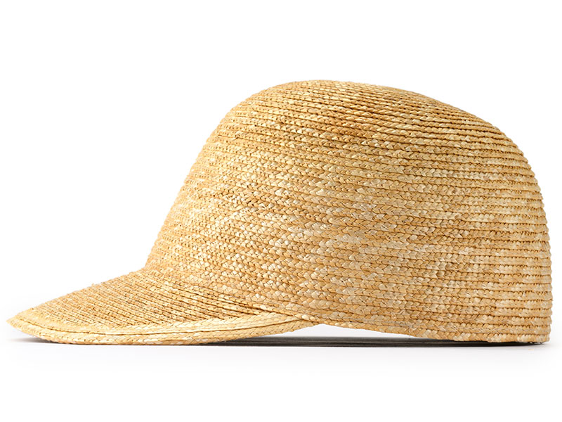 田中帽子店 Rico（リコ）麦わら ロングバイザーキャップ