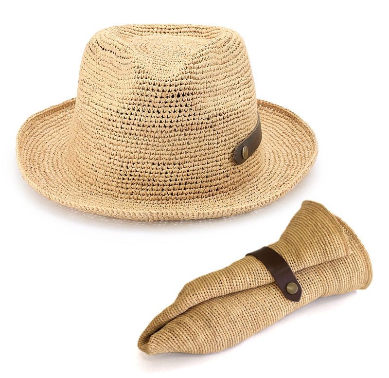 田中帽子店 Paulo2（ポーロ2）ラフィア 中折れ帽子