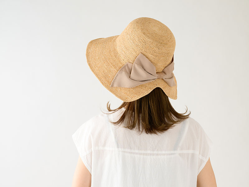 田中帽子店 Delia2（デリア2）ラフィア ラフィア女優帽