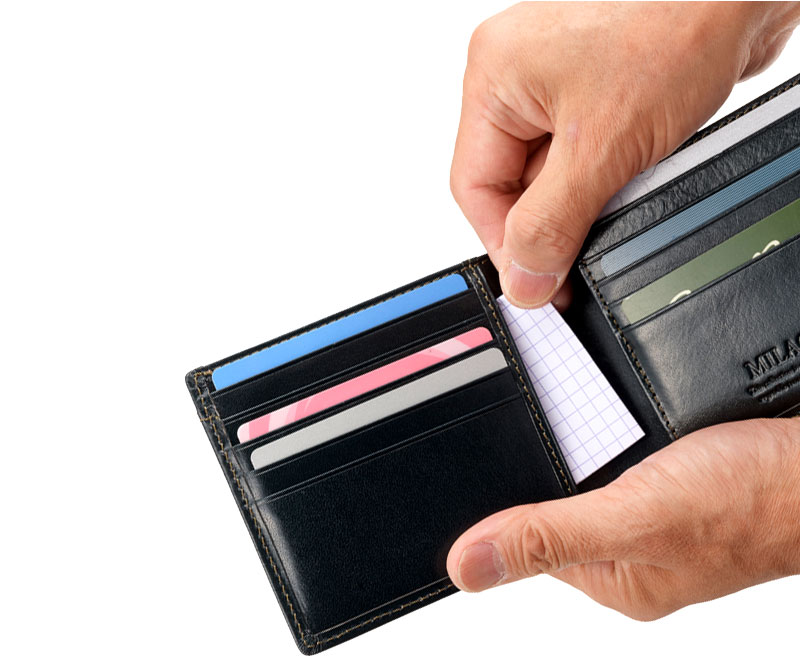 MILAGRO・イタリアンレザー23ポケット 2つ折り財布