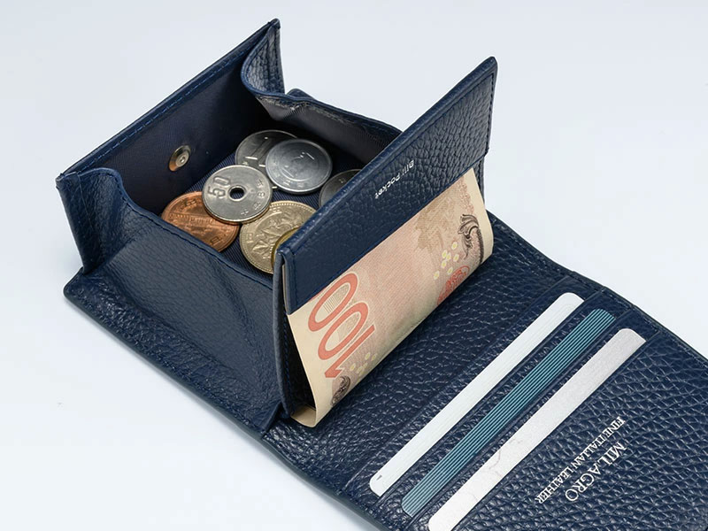 MILAGRO piatto イタリアンシュリンクレザー・薄型コンパクト財布